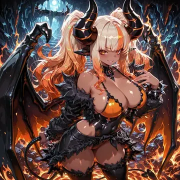 Balrog from Monster Girl Encyclopedia portfolio cover