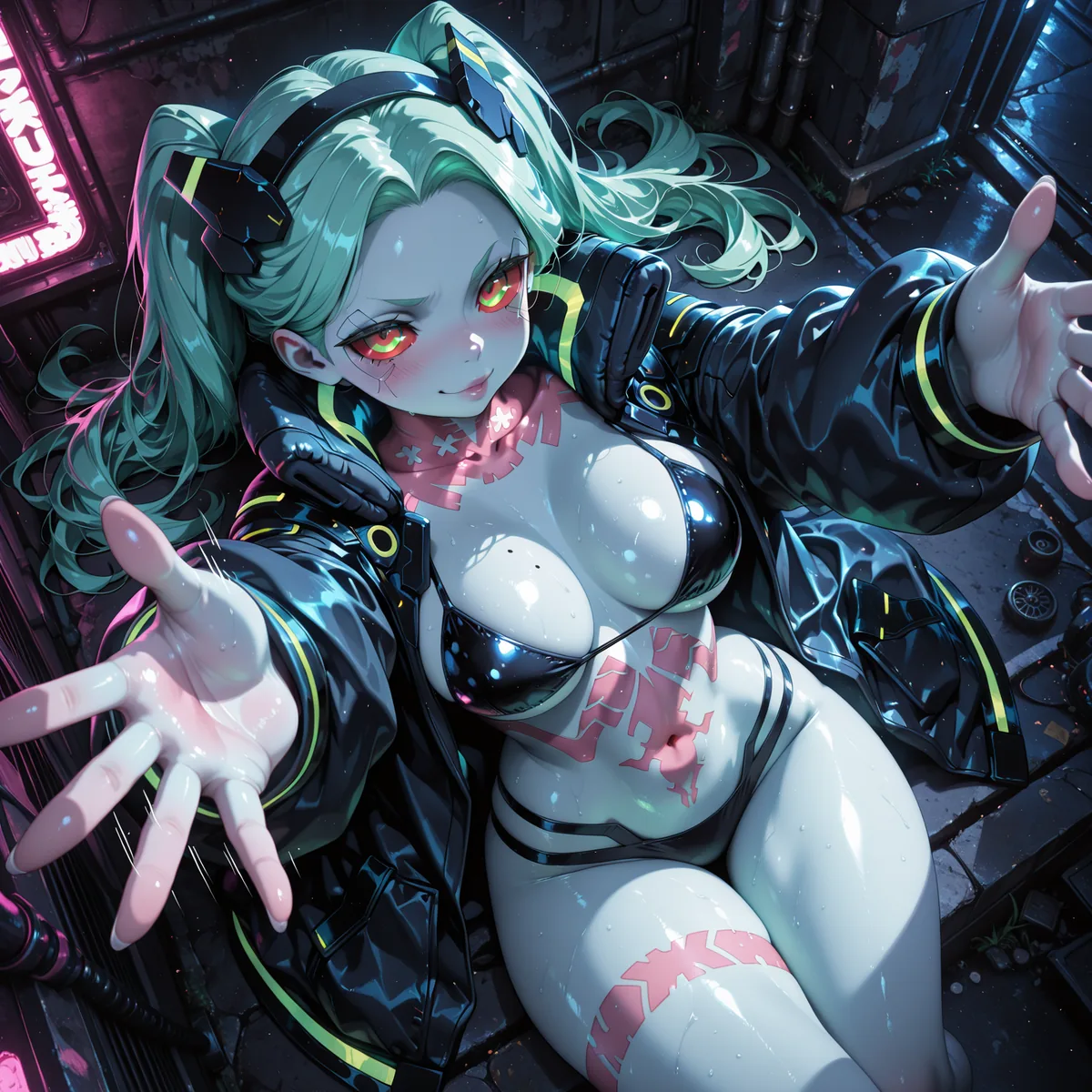 Rebecca Cyberpunk ZBaiArt portfolio preview