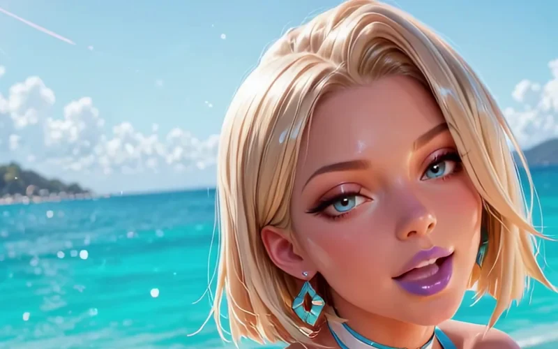 Portrait preview of Emma Frost from her ZBaiArt3D video release.