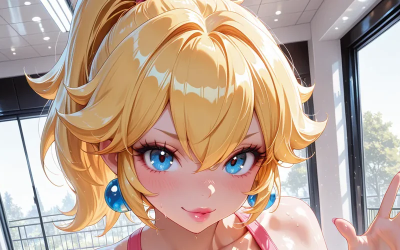 Portrait preview of Princess Peach from her ZBaiArt3D video release.