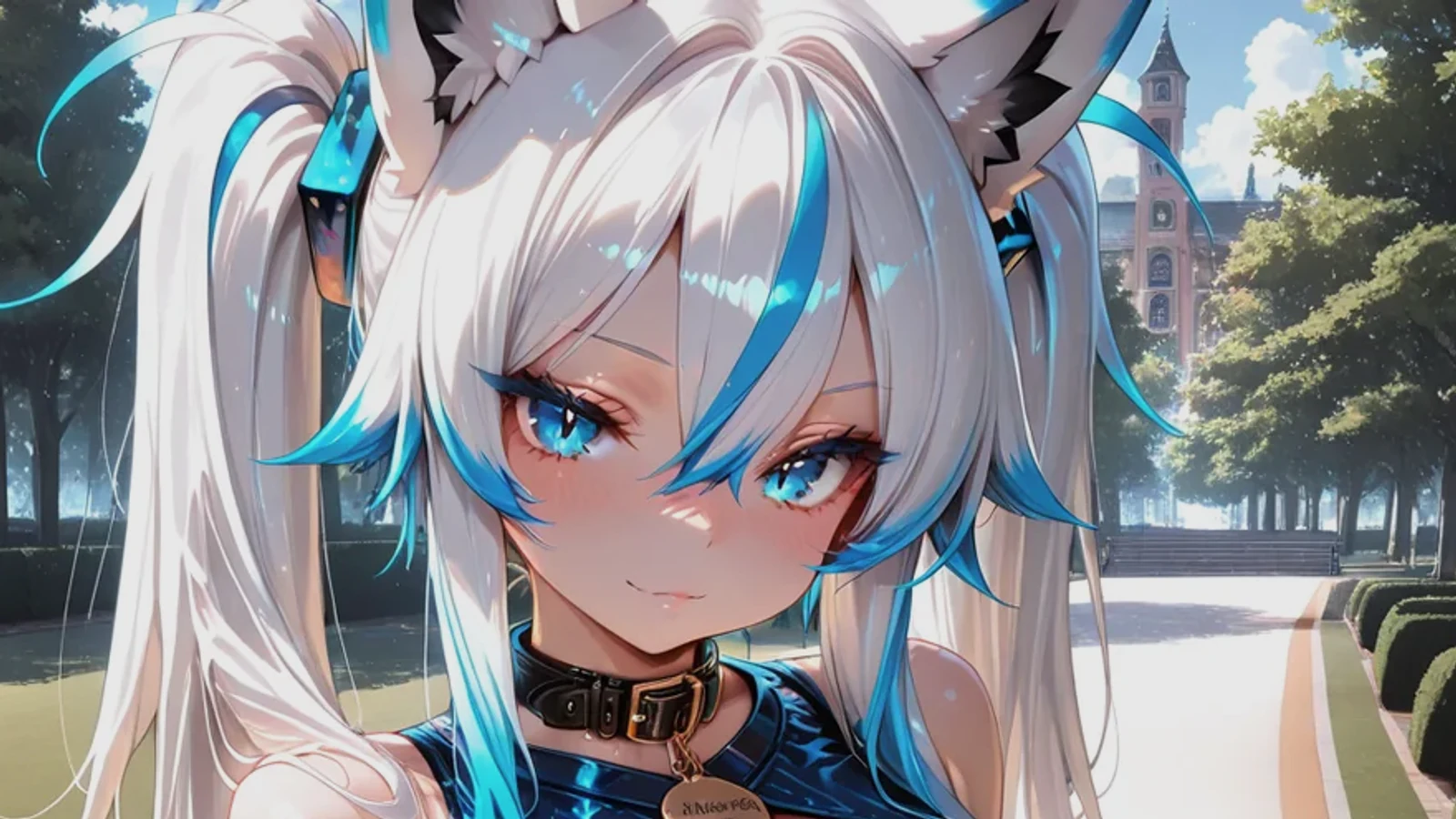 Foxgirl OC, an adult ZBaiArt original character, in a SFW anthro portrait